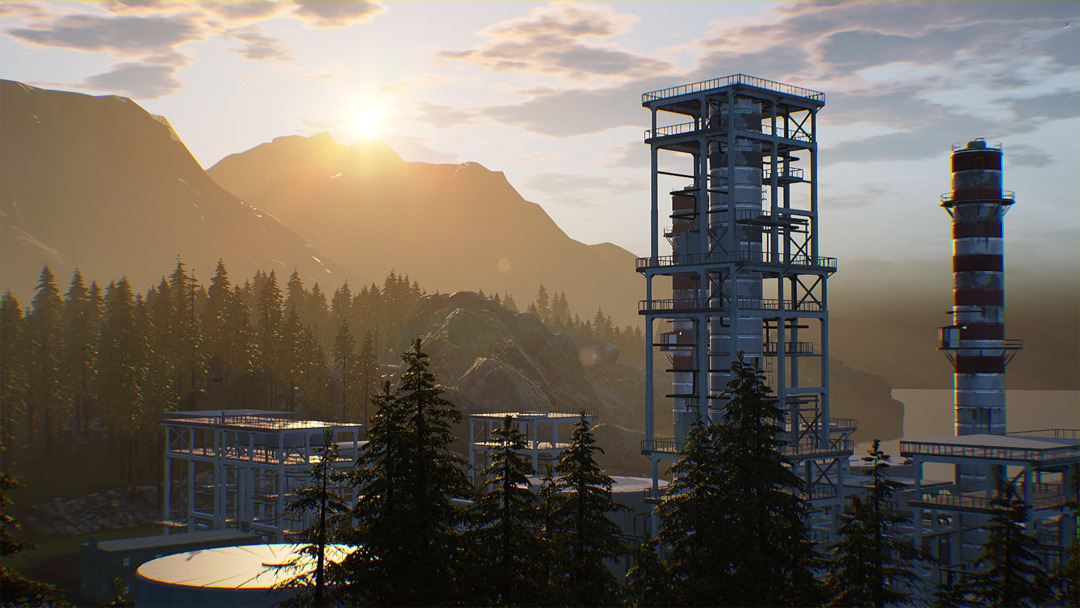 Refinery in Trainor's 3D world ElectriCity